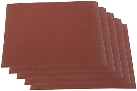 Starcke 25 Pack STARCKE 9” x 11” 80 Grit Cloth Aluminum Oxide Sandpaper Sheets for Wood, Metal & Automotive