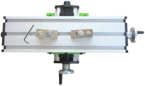 Kisangel Mini Milling Machine Drill Press Vise Bench Clamp with 2-direction Adjustable Cross Slide Table, Portable 12.2" X 3.54" Compound Workholding Device for Precision Bench Drill