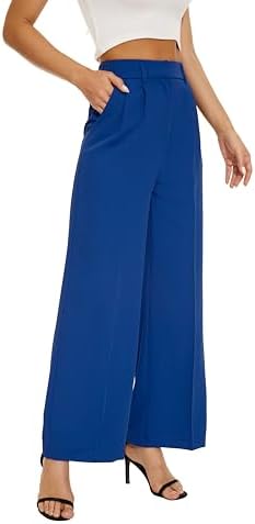 FUNYYZO Wide Leg Dress Pants for Women Work Slacks Business Casual Outfits