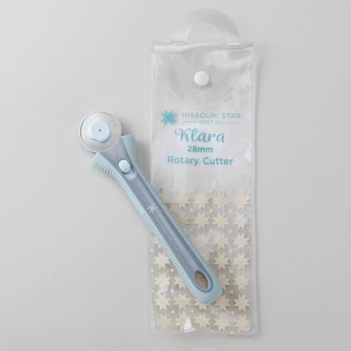 Missouri Star Rotary Cutter, 28mm Blade, Rolling Cutter Tool for Quilt Appliques and Cutting Fabrics, Essential Quilting and Sewing Supplies for DIY Craft Projects