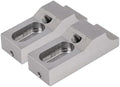 LICAEVEY 2PCS Side Clamp Vise, S136H Mold Steel Hardened Low Toe Clamps, 60kN M8 Arc Jaw Workholding for Milling CNC Machine