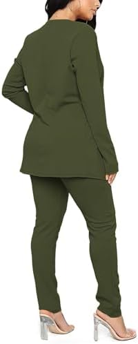 Aro Lora Pant Suits for Women Dressy Casual 2 Piece Outfits