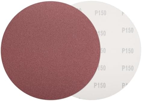 HARFINGTON 8 Pcs 10 Inch Sanding Discs 150 Grit Red Aluminum Oxide