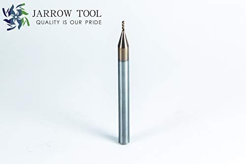 Square End Carbide Mill Set (Pack of 5) - 1/32 End Mill for Alloy Steels/Hardened Metals – 4 Flute TiAlN Coated Square Nose Milling Set for CNC Machine Milling Tools
