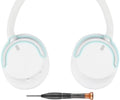 SOULWIT Headband Hinge Swivel Rotation Joint Pivot Replacement Parts for Sony WH-CH720N(WHCH720N) Noise Canceling Wireless Headphone, Plastic Hanger Bracket Attachment Accessories - White