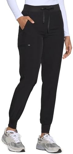 COZYFIT Scrubs for Women Set - Stretch V-Neck & Jogger Pant with 9 Pockets
