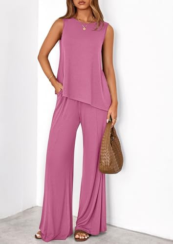 PRETTYGARDEN Women's Summer 2 Piece Matching Lounge Sets