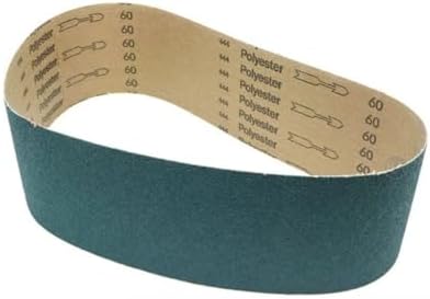 Benchmark Abrasives 4 x 36 Inch Sanding Belts with Zirconia Grains, Sand Paper for Metal Grinding, Sanding, Knife Polishing, Surface Blending Belt Sander for Woodworking (10 Pack), 60 Grit