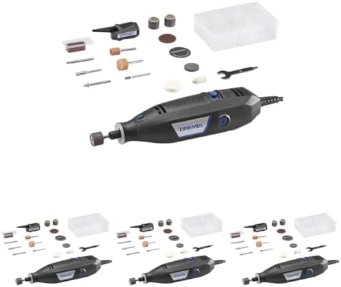 Dremel 3100-1/15 Variable Speed Rotary Tool Kit-1 Attachment and 15 Accessories,Ideal for a Variety of Crafting and DIY Projects-Cutting, Sanding,Grinding, Polishing,Drilling & Engraving (Pack of 4)