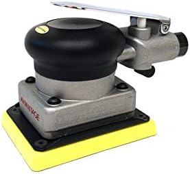 AirVANTAGE Industrial-Grade Orbital Pneumatic 3" x 4" Jitterbug Air Sheet Sander Non-Vacuum, 1/4 in. NPT Air Inlet (NV: PSA Vinyl)