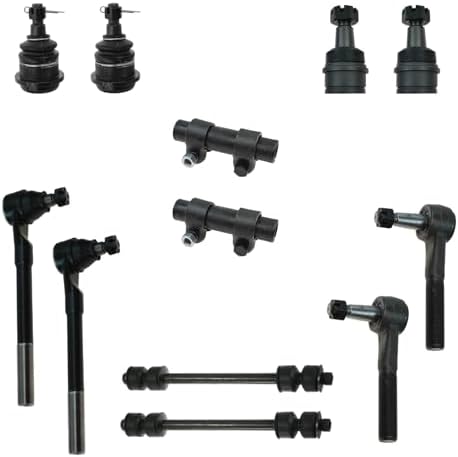 TRQ Front Steering & Suspension Kit Ball Joint Sway Bar Stabilizer Link Tie