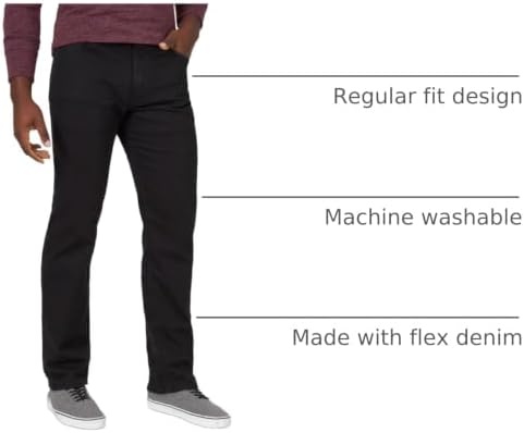 Wrangler Authentics Men's Classic 5-Pocket Regular Fit Flex Jean