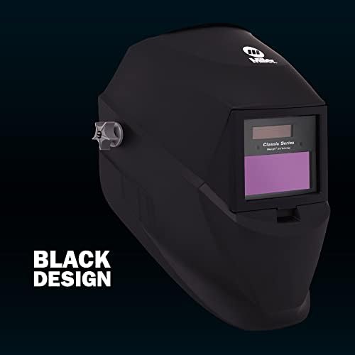 Miller 287803 Classic Series VS Welding Helmet, Auto-Darkening, Black
