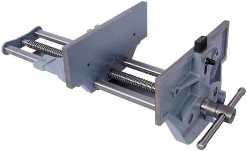 10.5 Inch Jaw Width Quick Release Woodworking Vise Heavy Duty Metal Cast Iron Workholding Clamp Tool for Woodworking and Carpentry GRAY