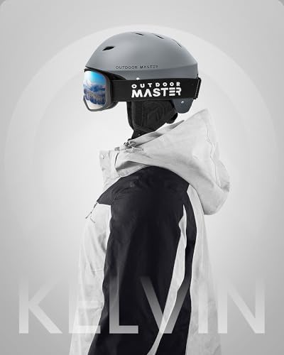 OutdoorMaster Kelvin Ski Helmet - Snowboard Helmet for Men, Women & Youth
