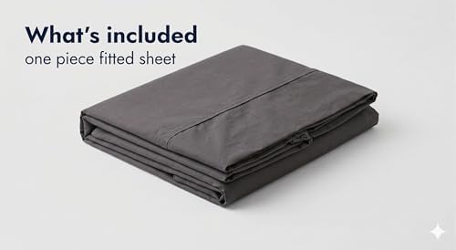 JS Sanders V Berth Boat Sheet 1 Pcs 600 TC Egyptian Cotton, Dark Gery