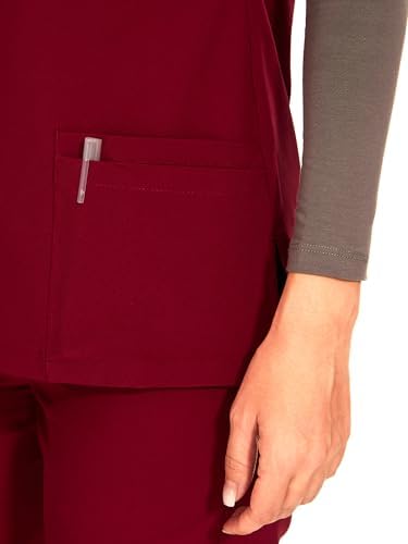 COZYFIT Scrubs for Women Set - Stretch V-Neck & Jogger Pant with 9 Pockets