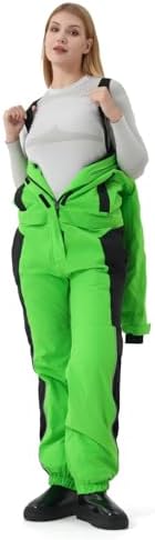 Women One Pieces Ski Suits Waterproof Warm Insulated Ski Jumpsuit Removable Hood Snowsuit for Snow Sport