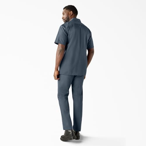 Dickies Men’s Short Sleeve Work Shirt – Durable Twill Button Down Shirts for Men, Lightweight Uniform for Daily Wear
