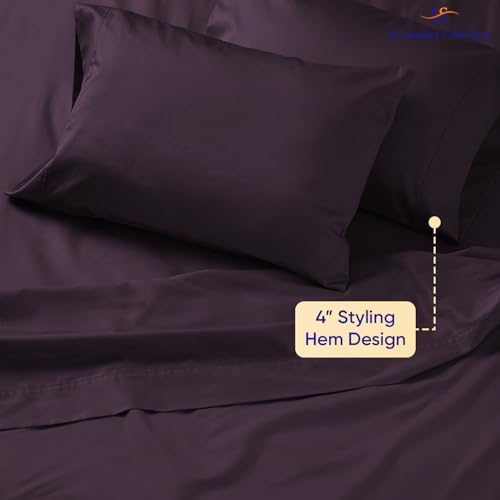 JS Sanders Collection 4PC Boat Sheet Set Universal AFT Berth, Plum