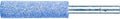 PFERD 30153 Vitrified Bond Mounted Point, Ceramic Oxide, Shape W189, 1/2" Diameter x 2" Length, 1/4" Shank, 24000 RPM, 80 Grit (Pack of 10)