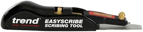 Trend EasyScribe Scribing Tool, Accurate Scribing Solution for Carpenters, Joiners, Tilers, Kitchen & Shop Fitters, E/SCRIBE, Black