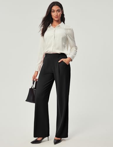 Ewedoos Wide Leg Dress Work Pants for Women Business Casual Office Outfits