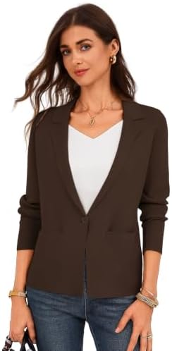 GRACE KARIN Womens Sweater Blazer Jackets Business Casual Work Cardigan