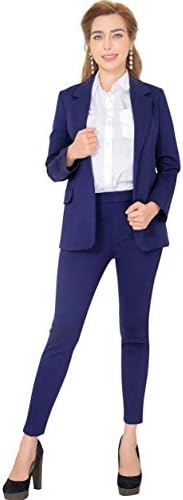 Marycrafts Women’s Two Piece Suits – Business Blazer Pant Suit Set, Professional Work Outfit for Office