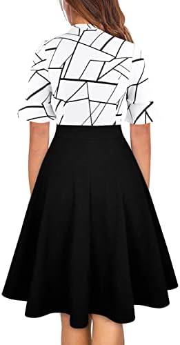 Women Summer Floral Ruffle Sleeve Wear to Work Church Wedding Guest Party Dresses