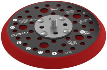 3M Xtract Back-up Pad, 89410, 5 in, Hard, Red