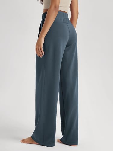 ODODOS Modal Soft Wide Leg Pants for Women High Waist Casual Relaxed Pants with Pockets-27/29"/ 31" Inseam