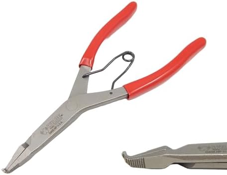 Wilde Lock Ring Plier Set 3pc Straight Right Angle and Thin Bent Curved 9" Length Made In USA G409.NP, G408.NP, and G407.NP Pliers