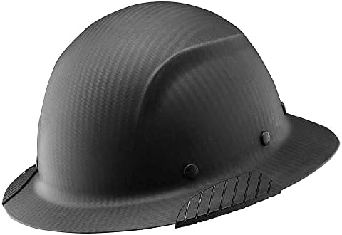 LIFT SAFETY Dax Carbon Fiber Full Brim Hard Hat | Safety/Construction Helmet w/ 6 Point Suspension for Comfort & Impact Protection