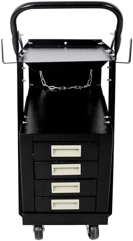 Heavy Duty Welding Cart, 2-Tier 4 Drawer Rolling Welder Trolley with 360° Swivel Wheels, Portable Storage Cart for MIG/TIG/ARC Welder & Plasma Cutter, 220LBS Load Capacity