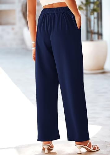 PRETTYGARDEN Women's Flowy Wide Leg Dress Pants