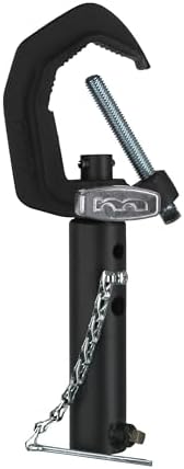 Matthews Pipe Clamps – Secure Long-Term Rigging for Lighting & Grip Gear – Steel Pipe Mounts with Safety Chain and Cotter Pin – Baby Pin or Junior Receiver (1-1/8" Jr Receiver)