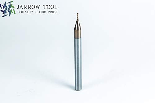 Square End Carbide Mill Set (Pack of 5) - 1/16 End Mill for Alloy Steels/Hardened Metals – 4 Flute TiAlN Coated Square Nose Milling Set for CNC Machine Milling Tools