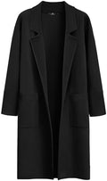LILLUSORY Women's Long Cardigan Sweaters Fall Oversized Jacket Trench Coats