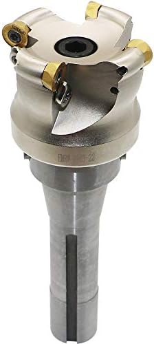 Face Mill Cutter Holder EMRW 6R 63-22+R8-FMB22-7/16+RPMT1204 Hard Alloy Blade+8mm Spanner+T15 Spanner, Used for Fough Machining of The Workpiece on The Milling Machine.