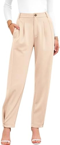 BTFBM Business Casual Outfits for Women Tapered Work Pants