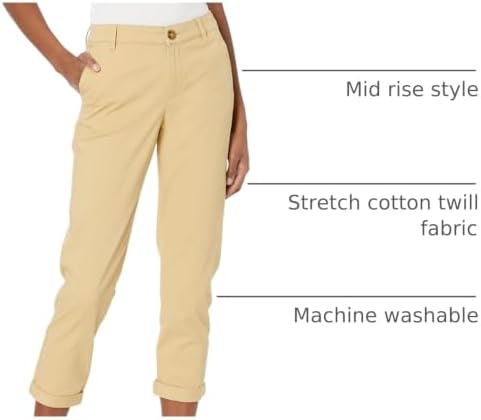 Amazon Essentials Women's Mid-Rise Slim-Fit Stretch Cropped Capri Pants (Available in Plus Size)