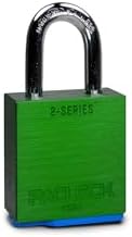 PACLOCK's 2-Series Padlock, Standard Rekeyable (SR), 5/16" Diameter Hard. Stainless Steel Shackle, 1-3/16" Tall, One Lock Keyed to a Number U-Pick! w/ 2 Keys, Green