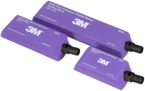 3M Hookit Dust Extraction Flexible Radius Sanding Block Kit 35833