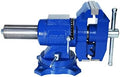 Rolin Vise 5 Inch Multi-Function Vises With Anvil Blue Bench Vise Heavy Duty Tools 360 Degree Swivel Base