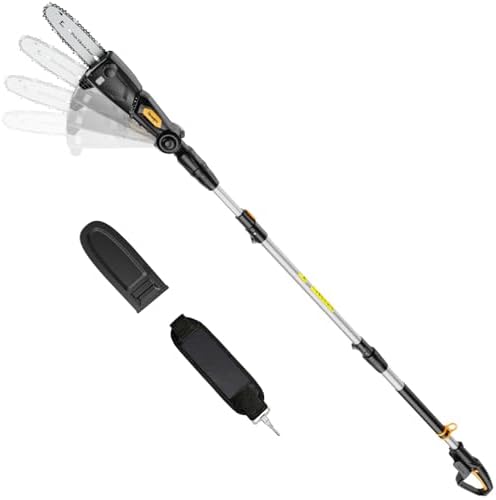 8-Inch Cordless Pole Saw Compatible with Dewalt 20V Max Battery