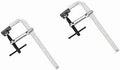 FLZOSPER 8-Inch（Throat 80 x 200mm）Heavy Duty F Bar Clamp，Drop Forged Steel Bar Clamps for Woodworking and Welding，2 Pack