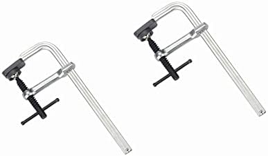 FLZOSPER 8-Inch（Throat 80 x 200mm）Heavy Duty F Bar Clamp，Drop Forged Steel Bar Clamps for Woodworking and Welding，2 Pack