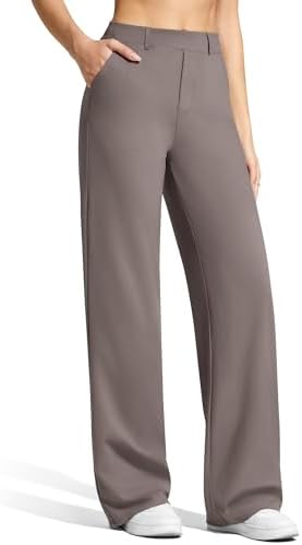 G4Free EverGoing Women's Wide Leg Dress Pants with Pockets Belt Loops