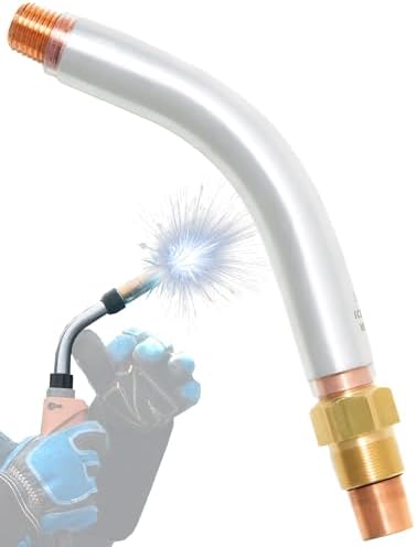 Mig Welding Gun Accessories Aluminium Fixed Neck QT3-45° Replacement for Bernard style Neck QT3